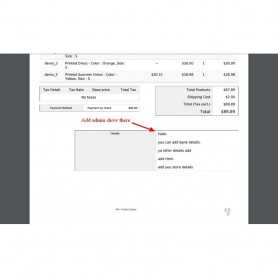 Facture PDF client Module d'ajout de contenu supplémentaire PrestaShop
