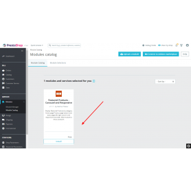 Produits vedettes - Carousel et Responsive