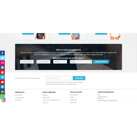 Request a Quote/ Demo & send and received email Prestashop