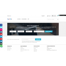 Request a Quote/ Demo & send and received email Prestashop