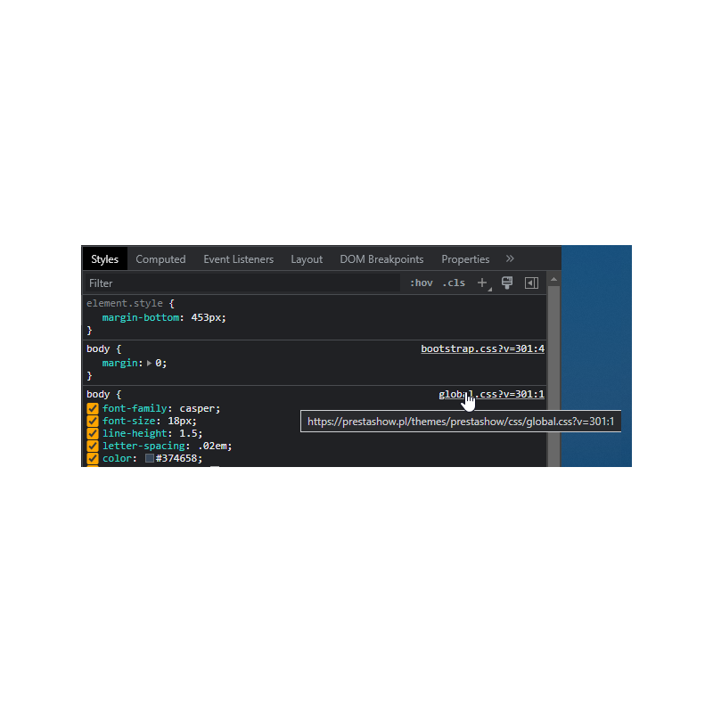 Prestashop customer browser cache Refresh cache in visitor browser