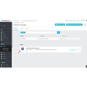 Prestashop Auto Hide Unhide Products Aktivera/inaktivera - Lagerförändring