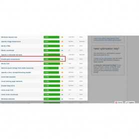 GZIP-komprimeringsmodul PrestaShop