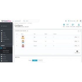 Prestashop WhatsApp Online Live Chat - flera användare och kategorier