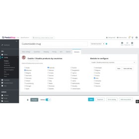 Prestashop Hide Disable product by countries