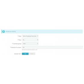 Prestashop Orderbeloppsgränser per grupp eller land