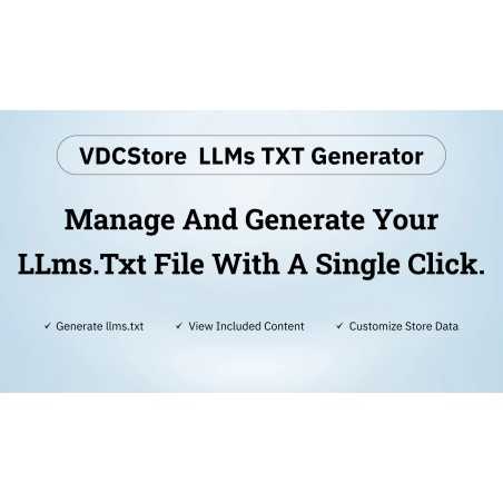 LLMs.txt Generator - Search Engine Optimization for AI Prestashop