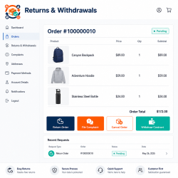 Returns & Withdrawals for Magento 2